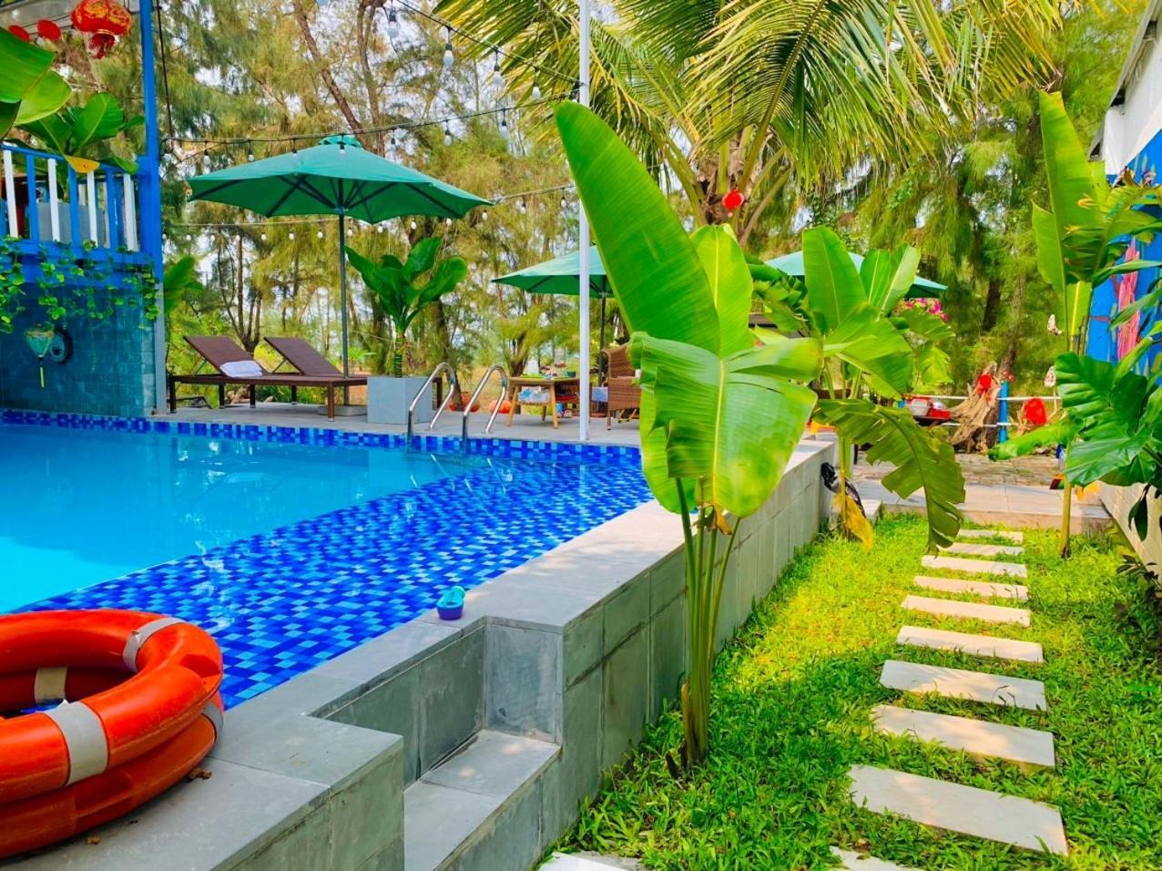 Charming And Spacious Beach Homestay 4 Rooms 1 Pool Entire Palace Điện Bàn Ngoại thất bức ảnh